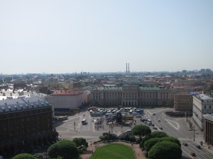 Looking down from the church roof. You don't really get a true sense of scale unless you are standing in the square.