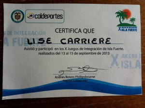 My participation is official. They gave one to Emma as well.