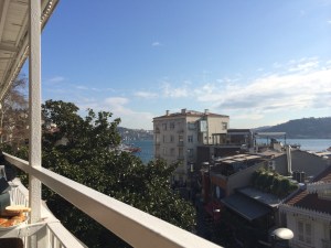 Incredible view from Mangerie in Bebek.