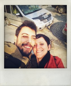 Kutlu and I post lunch