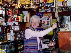 Tending bar at The Spaniard, in county Cork.