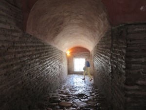 The walkway up to the 2nd level in the Aya Sofia. I can not help but think of all the people who have walked this before me (and I am not referring to the plethora of tourists).