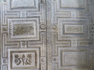 I'd love a home with marble doors like these...