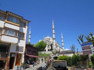 Blue sky over the Blue Mosque