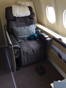My seat. That's a lot of space...