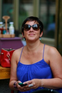 Happiness. With family and friends at Café Van Gogh, Bucharest.